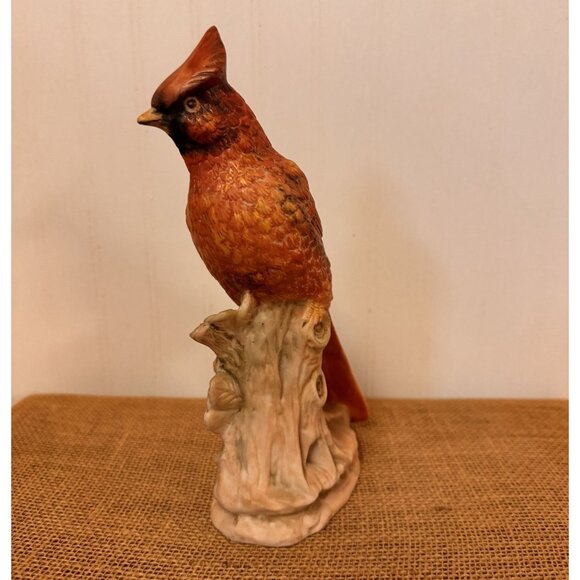 Vintage Hand-Painted Ceramic Cardinal Bird Figurine - Picture 3 of 10